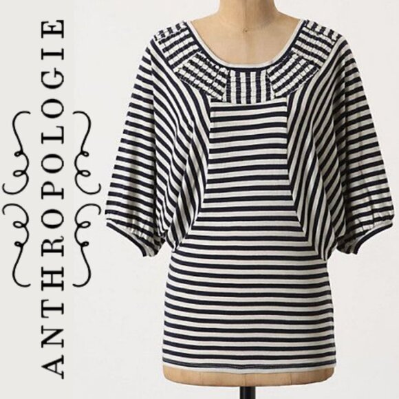 Anthropologie Ett Twa Striped Seyes Ruling Tee - Picture 1 of 7